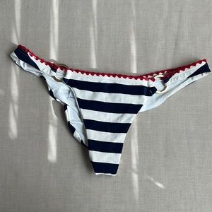 One of a kind Beach Bunny striped bikini bottom